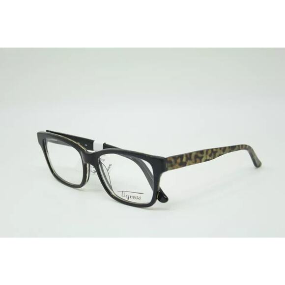 TIGRESS TGS119WM BLACK ANIMAL 51 16 135 EYEGLASSES FX FRAMES - Picture 2 of 6